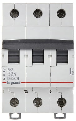 Legrand RX3 wyłącznik nadprądowy 3P B25A S303 01